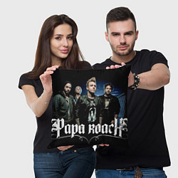 Подушка квадратная Papa Roach band, цвет: 3D-принт — фото 2