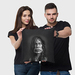 Подушка квадратная Steven Tyler AEROSMITH Z, цвет: 3D-принт — фото 2