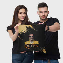 Подушка квадратная Фредди Меркьюри Freddie Mercury Z, цвет: 3D-принт — фото 2