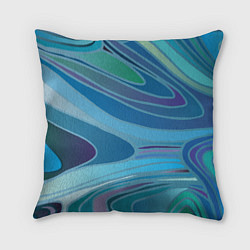 Подушка квадратная Морская волна, цвет: 3D-принт