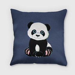 Подушка квадратная Милая Панда Sweet Panda, цвет: 3D-принт