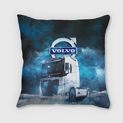Подушка квадратная Volvo truck, цвет: 3D-принт