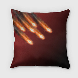 Подушка квадратная Падение комет, цвет: 3D-принт