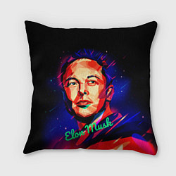 Подушка квадратная ElonMuskА НА ВАС НЕТ