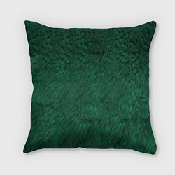 Подушка квадратная Изумрудный мех, цвет: 3D-принт