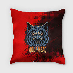 Подушка квадратная Wolf head, цвет: 3D-принт