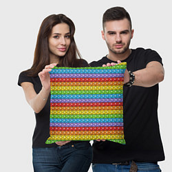 Подушка квадратная ANTI-STRESS POP IT ПОП ИТ, цвет: 3D-принт — фото 2