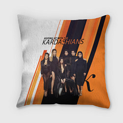 Подушка квадратная Семейство Кардашьян, цвет: 3D-принт