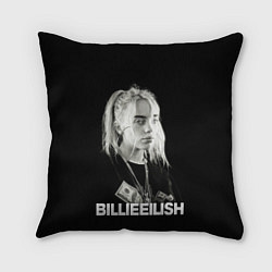 Подушка квадратная BILLIE EILISH, цвет: 3D-принт