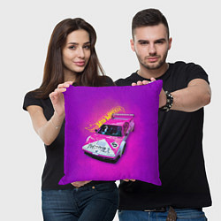 Подушка квадратная Hot Wheels Хот Вилс, цвет: 3D-принт — фото 2