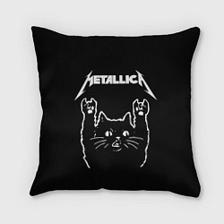 Подушка квадратная METALLICA МЕТАЛЛИКА, цвет: 3D-принт