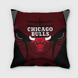 Подушка квадратная CHICAGO BULLS ЧИКАГО БУЛЛС НА ФОНЕ