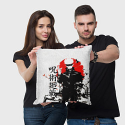 Подушка квадратная Сатору, Jujutsu Kaisen, цвет: 3D-принт — фото 2