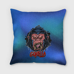 Подушка квадратная Gorilla hard, цвет: 3D-принт