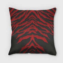Подушка квадратная Красная шкура тигра, цвет: 3D-принт
