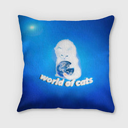 Подушка квадратная World of Cats