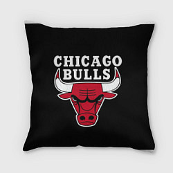 Подушка квадратная B C Chicago Bulls, цвет: 3D-принт