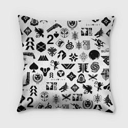 Подушка квадратная DESTINY 2 LOGO PATTERN ДЕСТИНИ