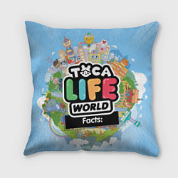 Подушка квадратная Toca Life World, цвет: 3D-принт