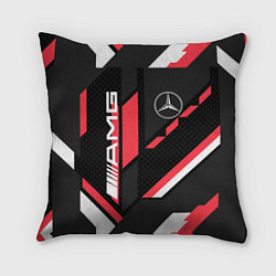 Подушка квадратная MERCEDES-BENZ AMG GEOMETRY STRIPES RED