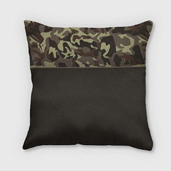 Подушка квадратная Камуфляж 3 0, цвет: 3D-принт