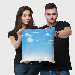Подушка квадратная Летнее небо, цвет: 3D-принт — фото 2