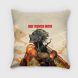 Подушка квадратная Разрушение Геноса One Punch-Man