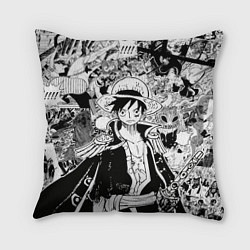 Подушка квадратная Ван Пис, One Piece, манга, цвет: 3D-принт