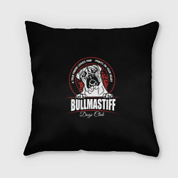 Подушка квадратная Бульмастиф Bullmastiff, цвет: 3D-принт