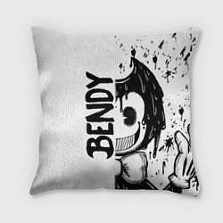 Подушка квадратная BENDY - БЕНДИ БРЫЗГИ КРАСКИ, цвет: 3D-принт