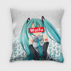 Подушка квадратная Waifu - Hatsune Miku