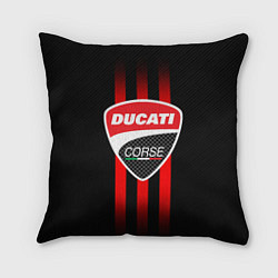 Подушка квадратная DUCATI CARBON LOGO ITALY CONCERN