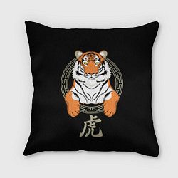 Подушка квадратная Тигр в рамке