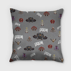 Подушка квадратная MONSTER PATTERN DOOM