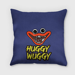 Подушка квадратная Huggy Wuggy: Smile, цвет: 3D-принт