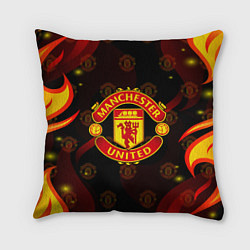 Подушка квадратная MANCHESTER UNITED FIRE STYLE SPORT ПЛАМЯ