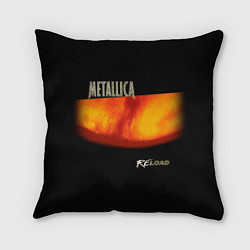 Подушка квадратная Metallica ReLoad, цвет: 3D-принт