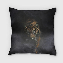 Подушка квадратная Тигр в тумане