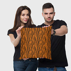 Подушка квадратная Тигровые Полосы, цвет: 3D-принт — фото 2
