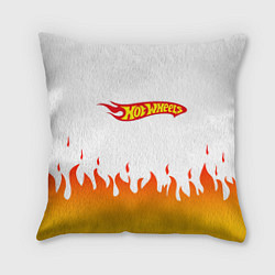 Подушка квадратная Hot Wheels Logo Fire