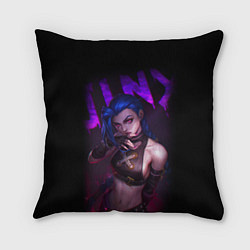 Подушка квадратная JINX ARCANE НАДПИСЬ LEAGUE OF LEGENDS