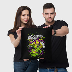 Подушка квадратная Battletoads - Боевые Жабы, цвет: 3D-принт — фото 2