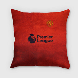 Подушка квадратная MU Manchester United MU, цвет: 3D-принт