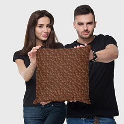 Подушка квадратная Шоколадная Текстура, цвет: 3D-принт — фото 2