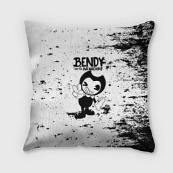 Подушка квадратная Bendy and the ink machine - Black & White