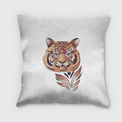 Подушка квадратная Тигр, принт, цвет: 3D-принт