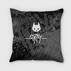 Подушка квадратная Stray кот бродяга, цвет: 3D-принт