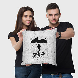 Подушка квадратная Akira черный постер, цвет: 3D-принт — фото 2