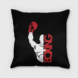Подушка квадратная Бокс Boxing, цвет: 3D-принт