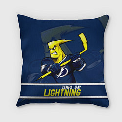 Подушка квадратная Тампа-Бэй Лайтнинг, Tampa Bay Lightning, цвет: 3D-принт